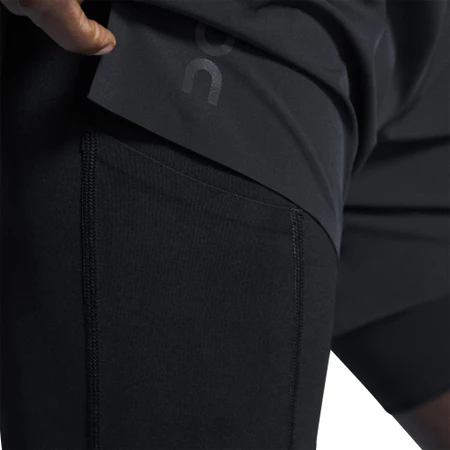 On Performance 5IN 2-in-1 Shorts in Black