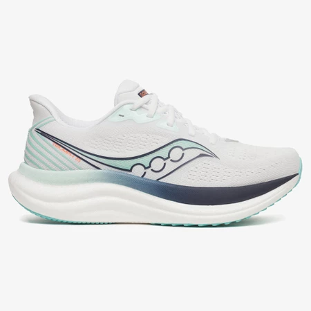 Saucony Triumph 23 in White/Navy