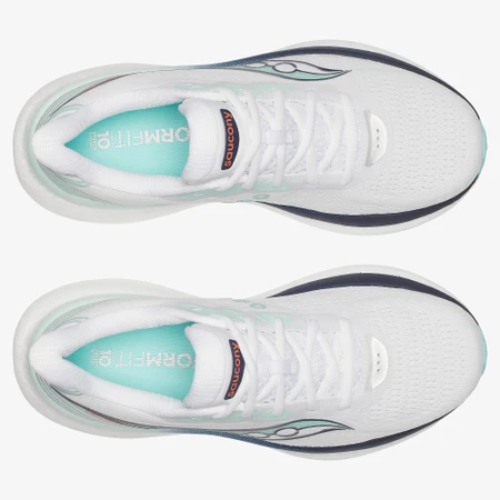 Saucony Triumph 23 in White/Navy