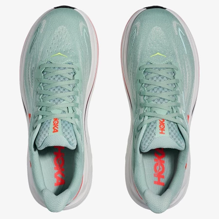 Hoka Clifton 10 Wide in Sage/Flame