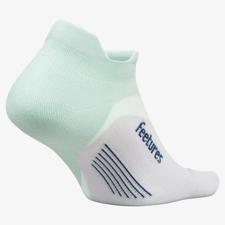 Feetures Elite Light Cushion No Show Socks in Sage/Pale Grey