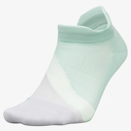 Feetures Elite Light Cushion No Show Socks in Sage/Pale Grey