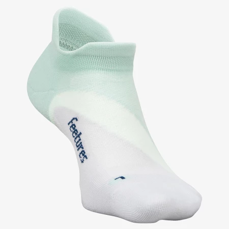 Feetures Elite Light Cushion No Show Socks in Sage/Pale Grey