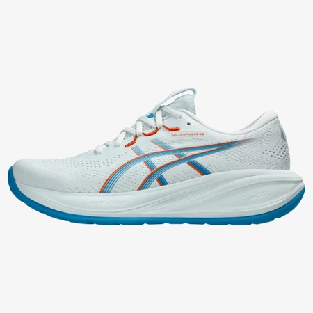 Asics Gel Cumulus 28 in White/Blue
