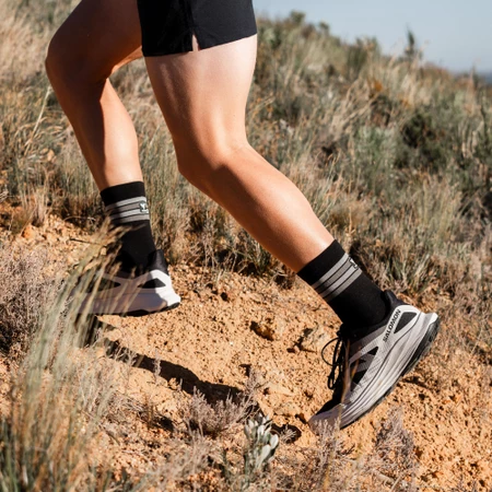 Versus Trail Run Socks in Black/Grey