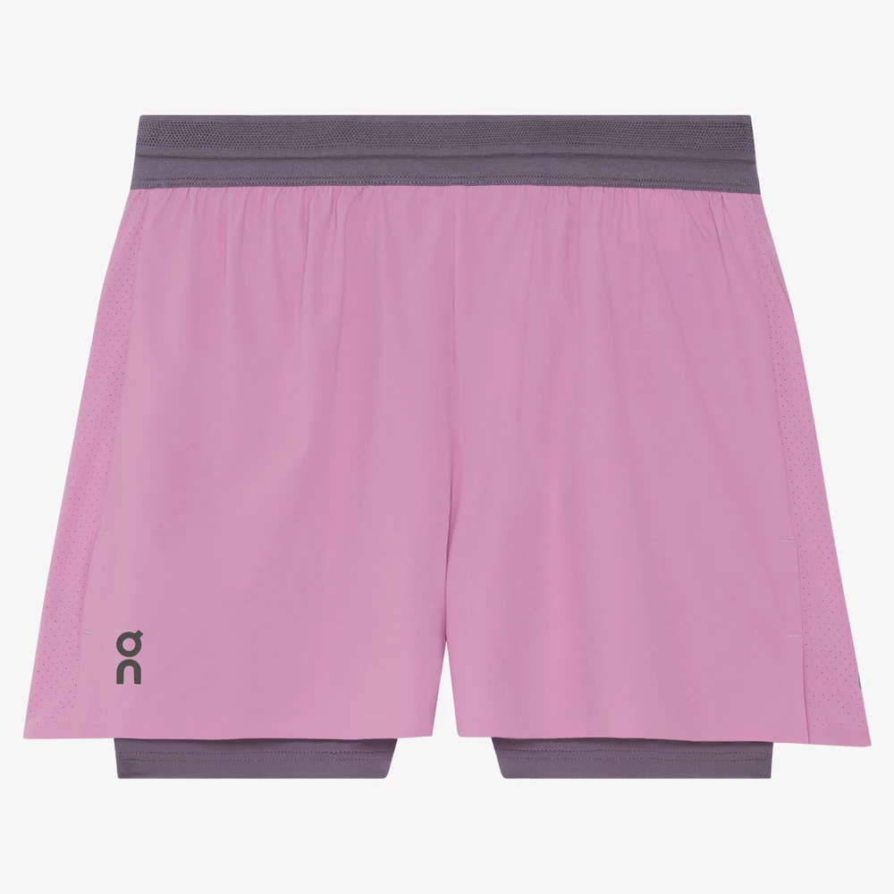 On 3in Performance 2-in-1 Shorts in Sakura