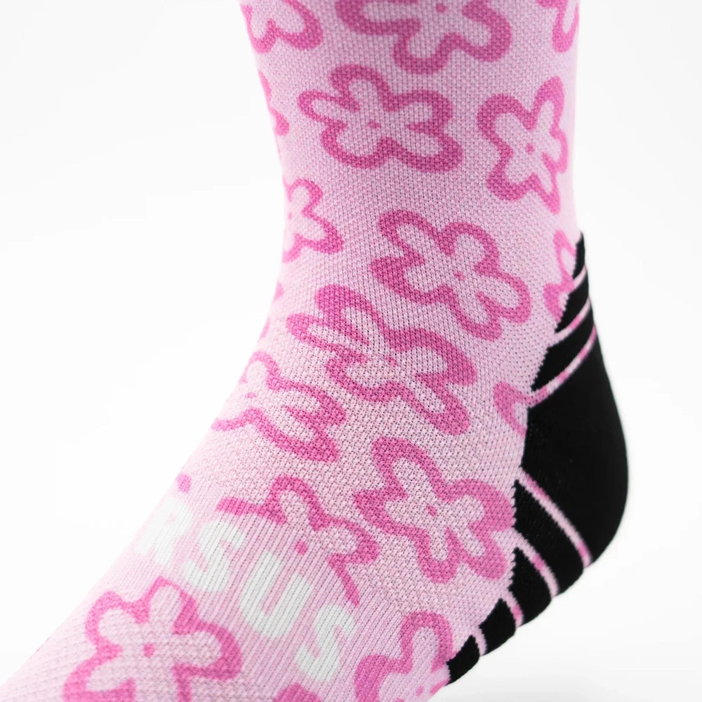 Versus Active Socks in Pink Flower