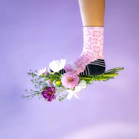 Versus Active Socks in Pink Flower