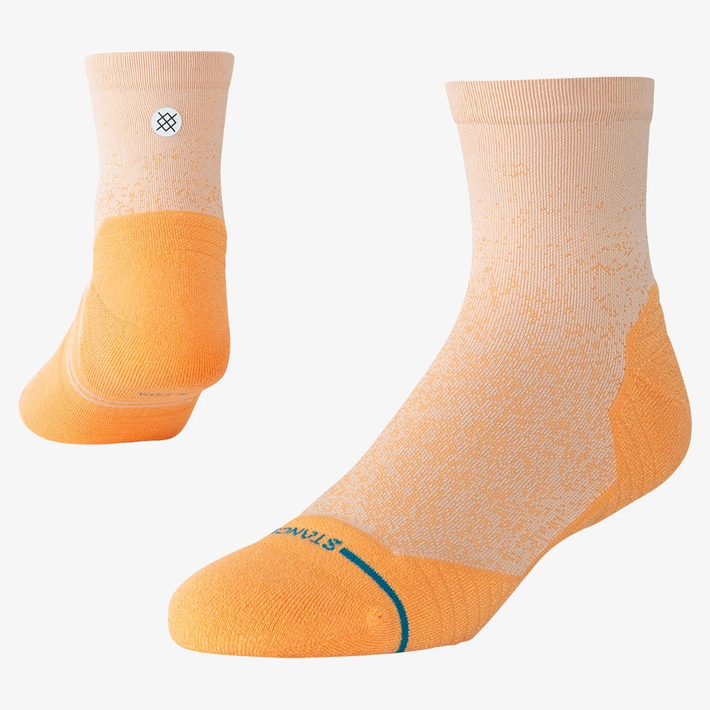 Stance Run Light Quarter Socks in Mango