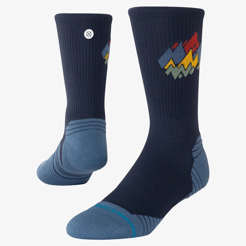 Stance Run Light Crew Socks in Navy