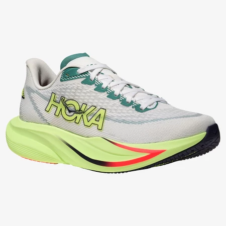 Hoka Mach 7 in Frost/Neon Yuzu