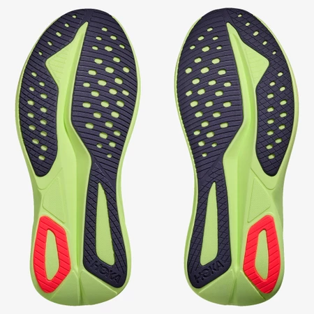 Hoka Mach 7 in Frost/Neon Yuzu