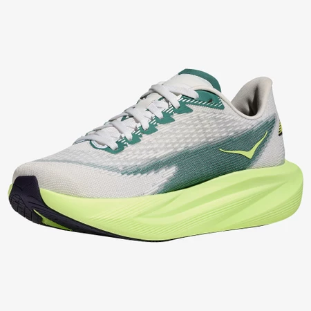 Hoka Mach 7 in Frost/Neon Yuzu