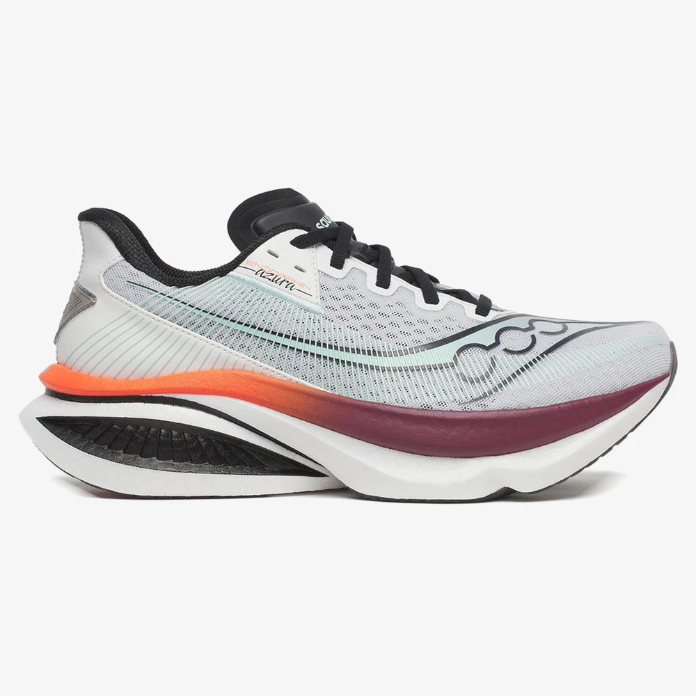 Saucony Endorphin Azura in White/Crimson