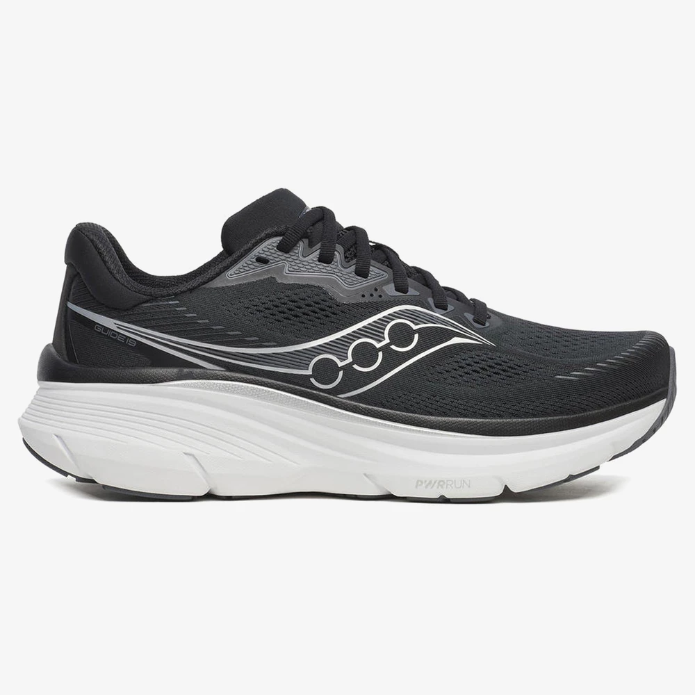 Saucony Guide 19 Wide in Black/Silver
