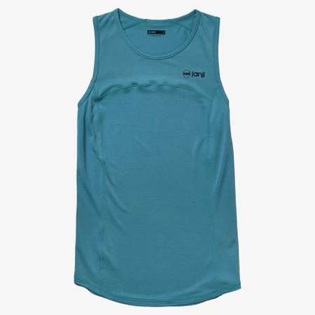 Janji Run All Day Tank in Cerulean