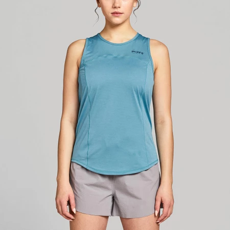 Janji Run All Day Tank in Cerulean