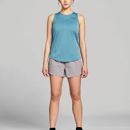 Janji Run All Day Tank in Cerulean
