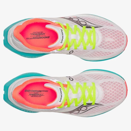 Saucony Endorphin Speed 5 in White Mutant