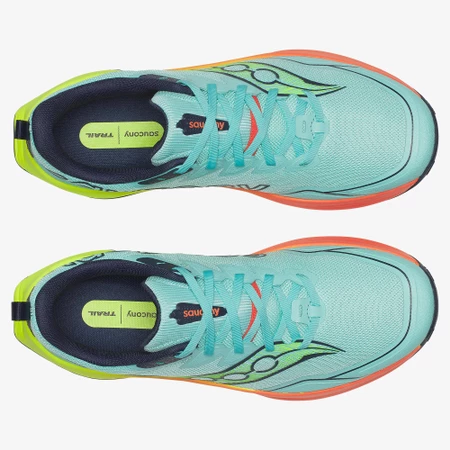 Saucony Peregrine 16 in Blue/Citrus