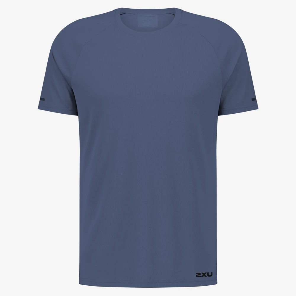 2XU Aero Mesh Tee in Smoke Blue