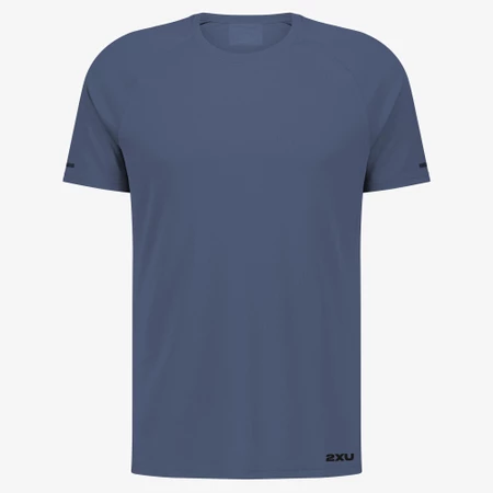 2XU Aero Mesh Tee in Smoke Blue