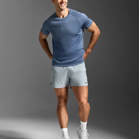 2XU Aero Mesh Tee in Smoke Blue