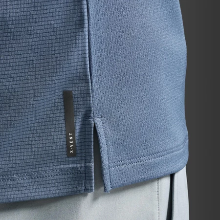2XU Aero Mesh Tee in Smoke Blue