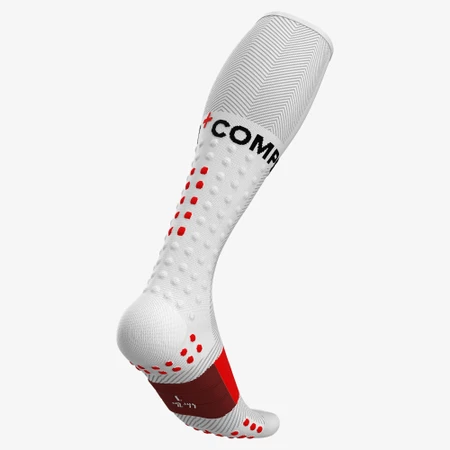 Compressport Full Socks Run in White/Red