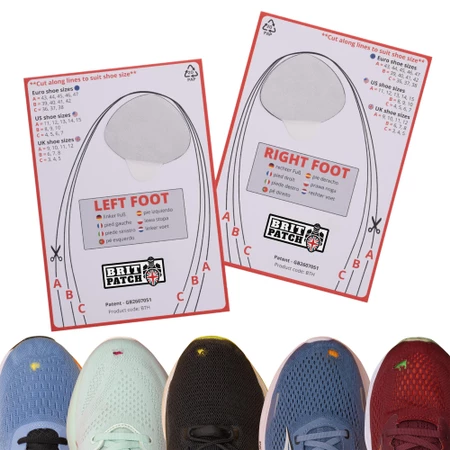 Brit Patch Big Toe Hole Preventer in Black