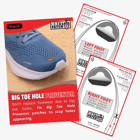 BRIT PATCH  Big Toe Hole Preventer