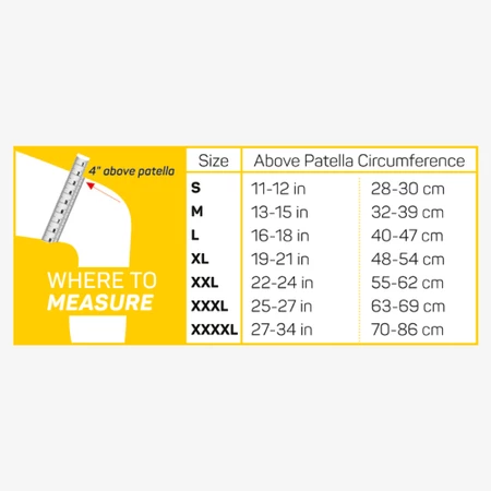 OS1st KS7 Compression Knee Support in Black