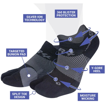 OS1st Bunion Relief Socks  in Black