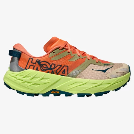 Hoka Speedgoat 7 in Orange/Green
