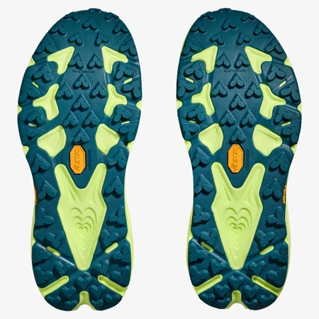 Hoka Speedgoat 7 in Orange/Green