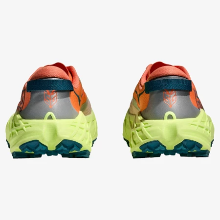 Hoka Speedgoat 7 in Orange/Green