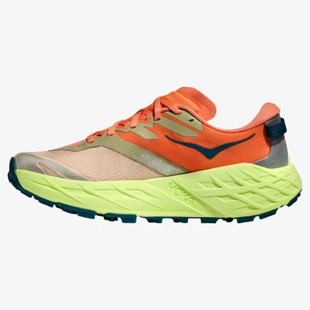 Hoka Speedgoat 7 in Orange/Green