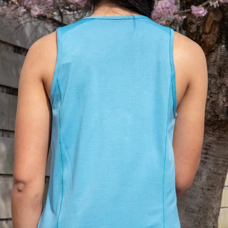 Janji Run All Day Tank in Cerulean