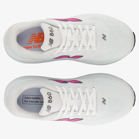 New Balance 860v15 B in White/Pink