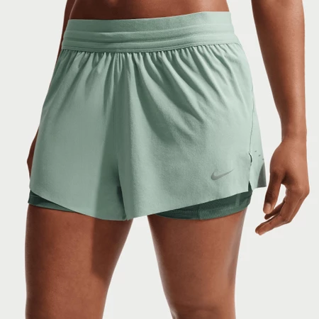 Nike Swift Mid-Rise 2-in-1 Shorts in Steam