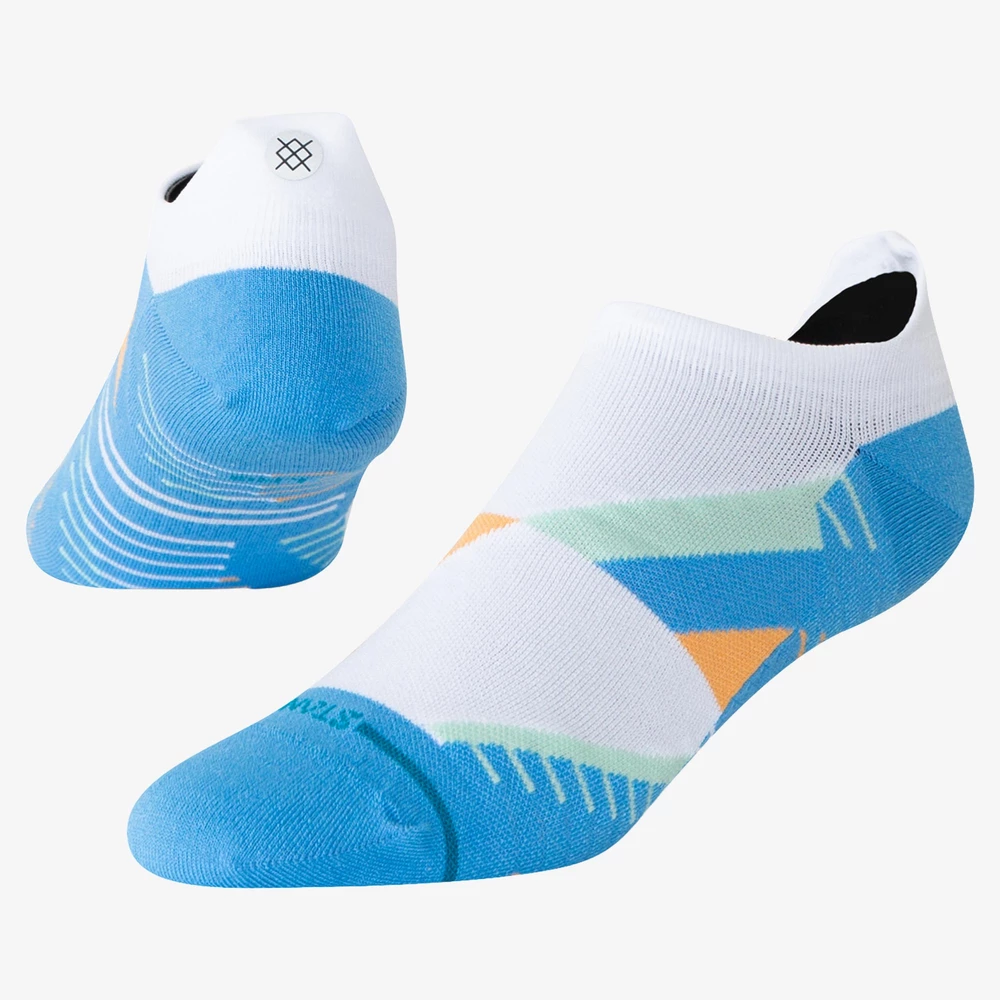 Stance Run Ultralight Tab Socks in Blue/White