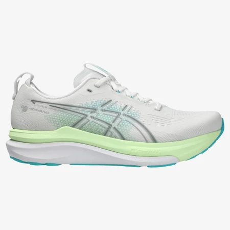 Asics Gel Kayano 33 in White/Aqua