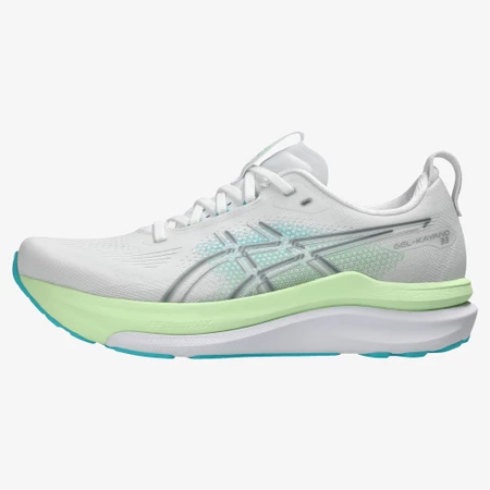 Asics Gel Kayano 33 in White/Aqua