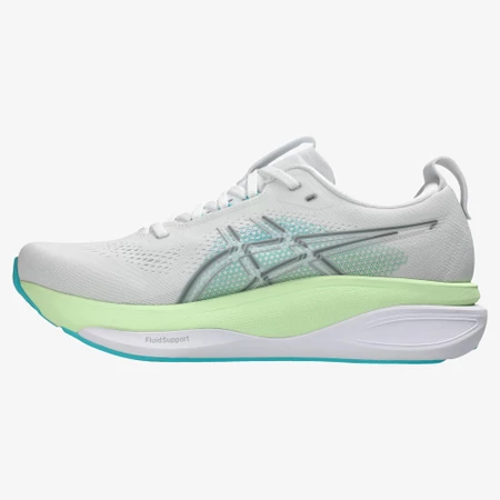 Asics Gel Kayano 33 in White/Aqua