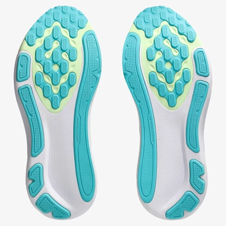 Asics Gel Kayano 33 in White/Aqua