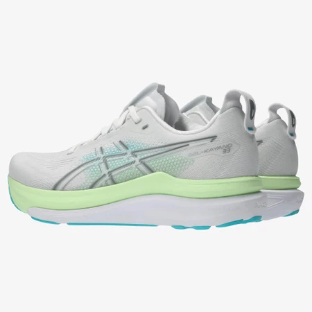 Asics Gel Kayano 33 in White/Aqua