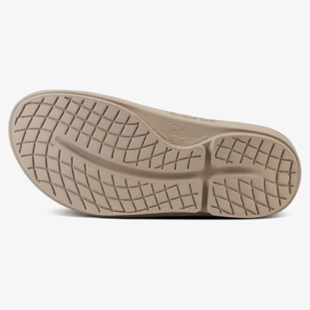 Oofos OOahh Slides in Beige