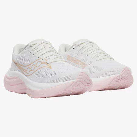 Saucony Ride 19 in White/Silk