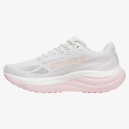 Saucony Ride 19 in White/Silk