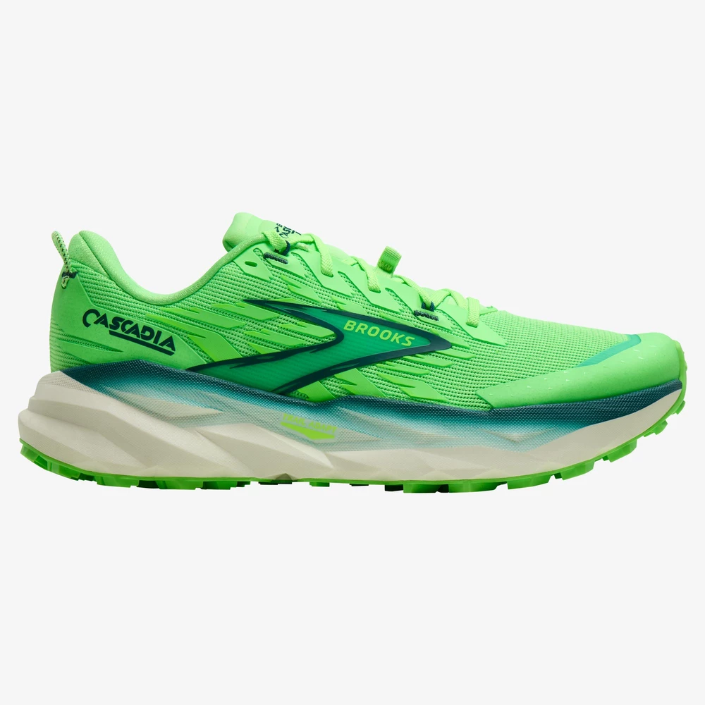 Brooks Cascadia 19 in Lime Green